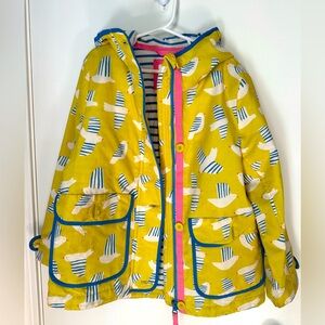 Mini Boden, rain plus warmth coat.